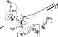 Shift Pedal + Brake Pedal + Kick Starter Arm