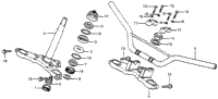 Handlebar + Top Bridge + Steering Stem 83-84