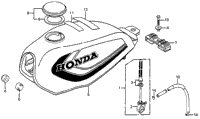 Fuel Tank + Fuel Lever 79