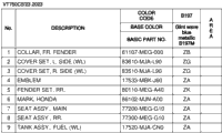 Color Table