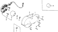 Left Crankcase Cover + Alternator