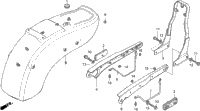 Vt1100c Rear Fender