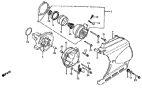 Left Crankcase Cover + Water Pump