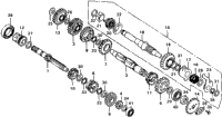 Transmission + Kick Starter Spindle