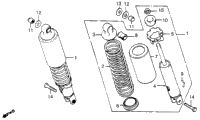 Rear Shock Absorber 81-82