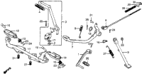 Pedal + Kick Starter Arm + Stand 79