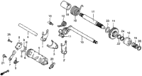 Shift Fork + Shift Drum + Kick Starter Spindle