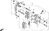Fr. Brake Caliper 85-87