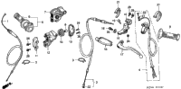 Handle Lever + Switch + Cable ('02-'03)
