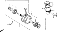 Crankshaft + Piston 81-82