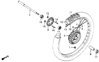 Xl500s Front Wheel 79-81