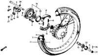 Front Wheel + Front Brake Panel