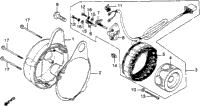 Alternator Cover + Alternator