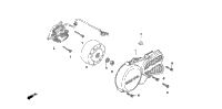 Left Crankcase Cover + Ac Generator