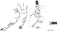 Handle Lever + Switch + Cable