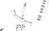 Vt1100c2steering Stem