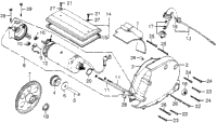 Starter Motor + Crankcase Cover