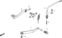 Brake Pedal + Gearshift Pedal