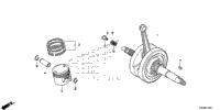 Crankshaft + Piston (Crf100f)