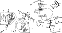 Fuel Tank + Radiator Shroud 81