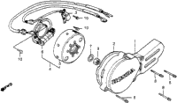 Left Crankcase Cover + Alternator