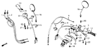 Handle Lever + Switch + Cable