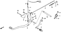 Brake Pedal + Change Pedal