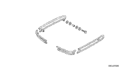 Saddlebag Rail Set (Chrome)