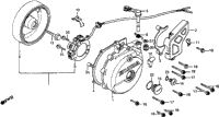 Left Crankcase Cover + Alternator 83-84