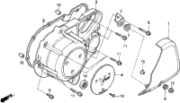 Vt1100c Left Crankcase Cover 95-96