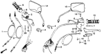 Control Levers + Switches + Cables