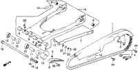 Swingarm + Chain Case