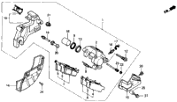 Rear Brake Caliper 90-91
