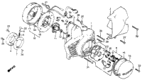 Left Crankcase Cover Alternator