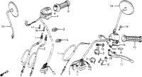Cm400a Handle Lever + Cable + Mirror + Switch 79-81