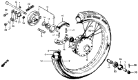 Front Wheel + Front Brake Panel