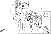 Fr. Brake Caliper 87-89