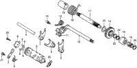 Shift Fork + Shift Drum + Kick Starter Spindle