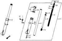 Front Shock Absorber 83-84