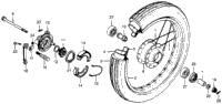 Front Wheel + Front Brake Panel