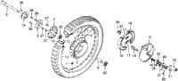 Front Wheel + Front Brake Panel