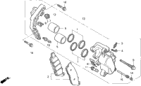 Vt1100c2front Brake Caliper
