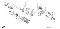 Gear Shift Drum + Gear Shift Fork