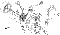 Left Crankcase Cover + Alternator 80