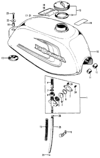 Fuel Tank + Fuel Lever