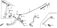 Shift Pedal + Brake Pedal + Kick Starter Arm 82-83