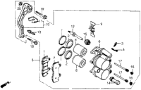 Fr. Brake Caliper 84-86