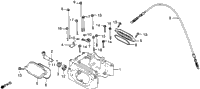 Cylinder Head Cover + Decompression Cable