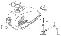 Fuel Tank + Fuel Lever 77-78