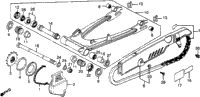 Swingarm + Chain Case 80